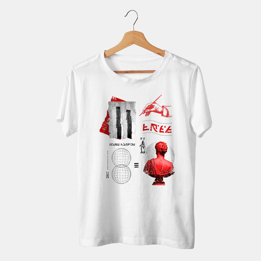 camiseta blanca tierra grecia