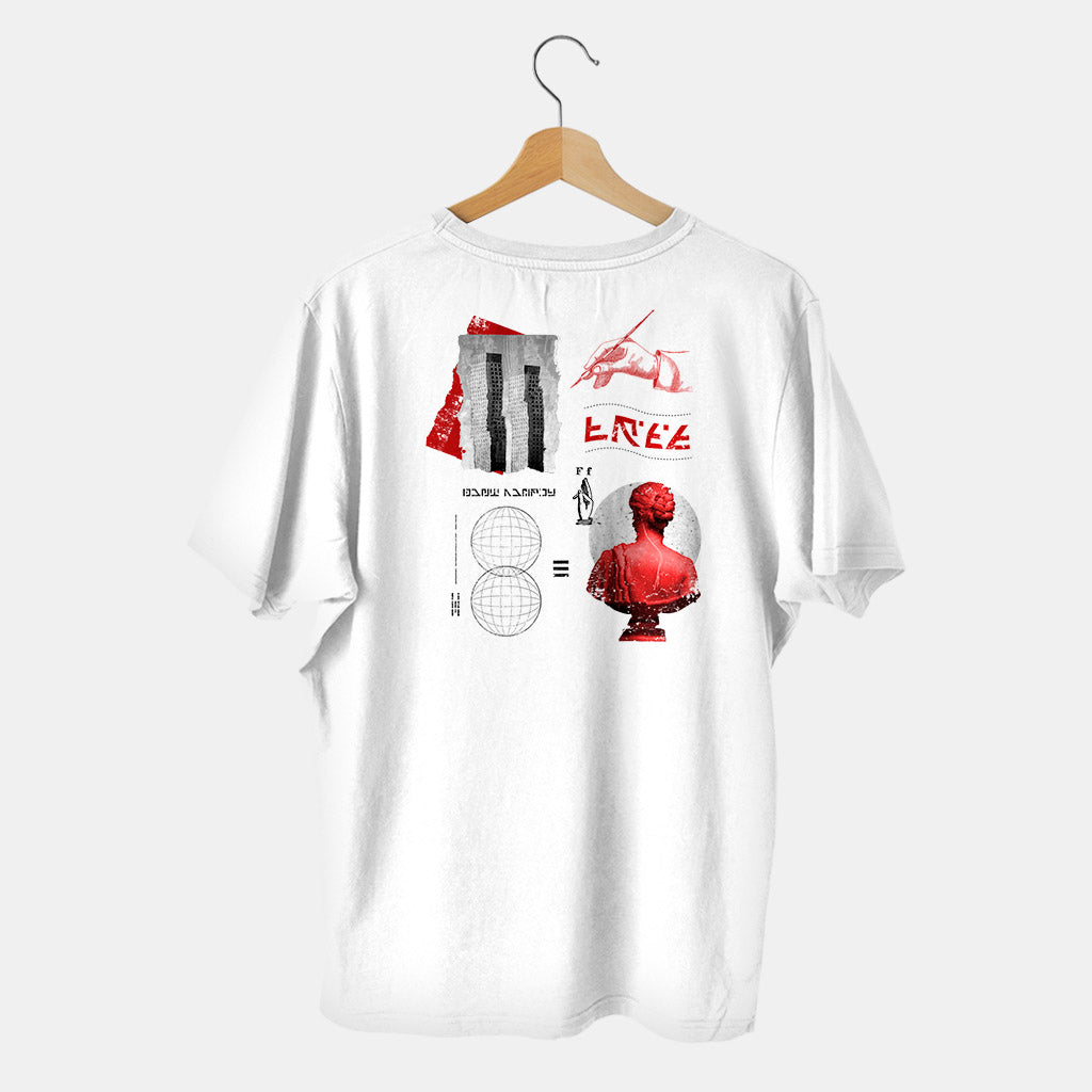 camiseta blanca tierra grecia